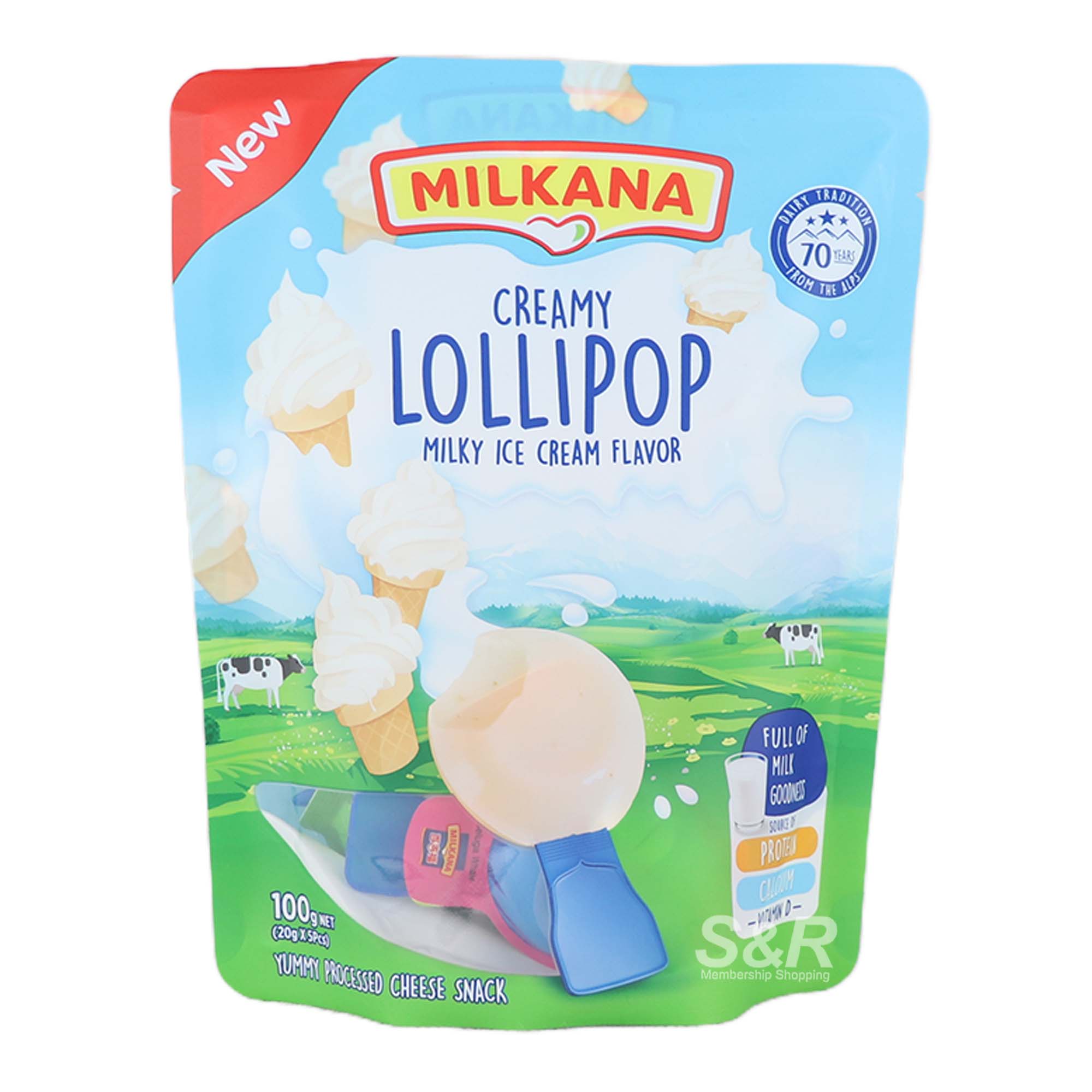 Milkana Creamy Lollipop Milky Ice Cream 5pcs x 20g